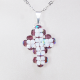 Small Cross - Adena-Silver Chain - 2
